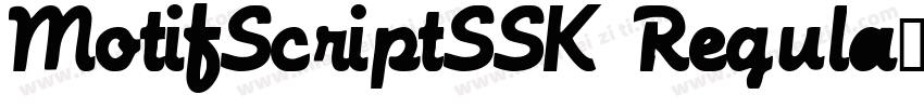 MotifScriptSSK Regula字体转换
